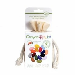 CRAYON ROCKS - 16 Natural Soy Wax Crayons (Stimulating Tripod Grip)