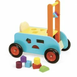 Toddler Toys VILAC - 3 In 1 Push Along Trolley