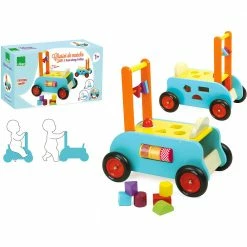 Toddler Toys VILAC - 3 In 1 Push Along Trolley