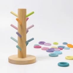 GRIMM'S - Sorting Helper Building Rings Pastel Toddler Toys