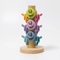 GRIMM'S - Sorting Helper Building Rings Pastel Toddler Toys