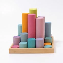 Building & Construction GRIMM'S - Large Building Rollers Pastel