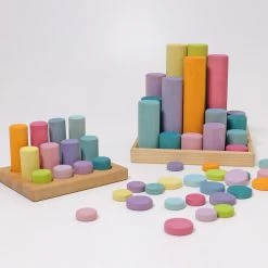 Building & Construction GRIMM'S - Large Building Rollers Pastel