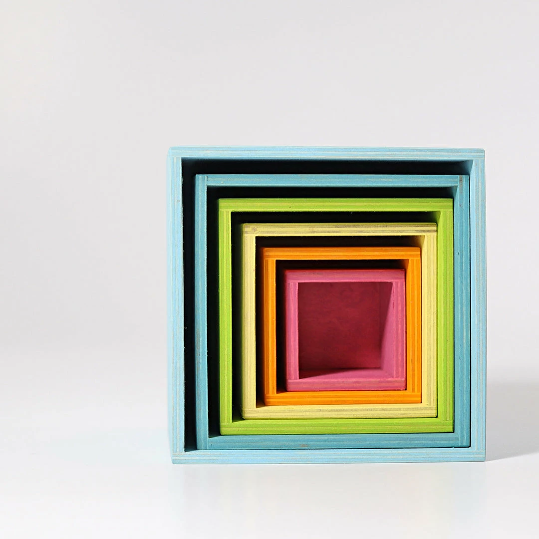 Toddler Toys GRIMM'S - Large Pastel Set Of Boxes