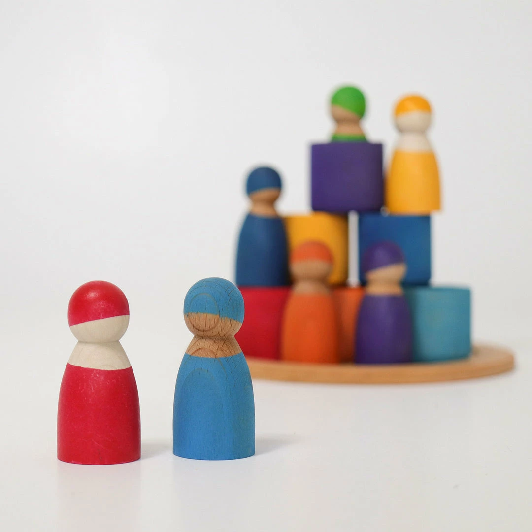 GRIMM'S - Seven Friends In Bowls Toddler Toys