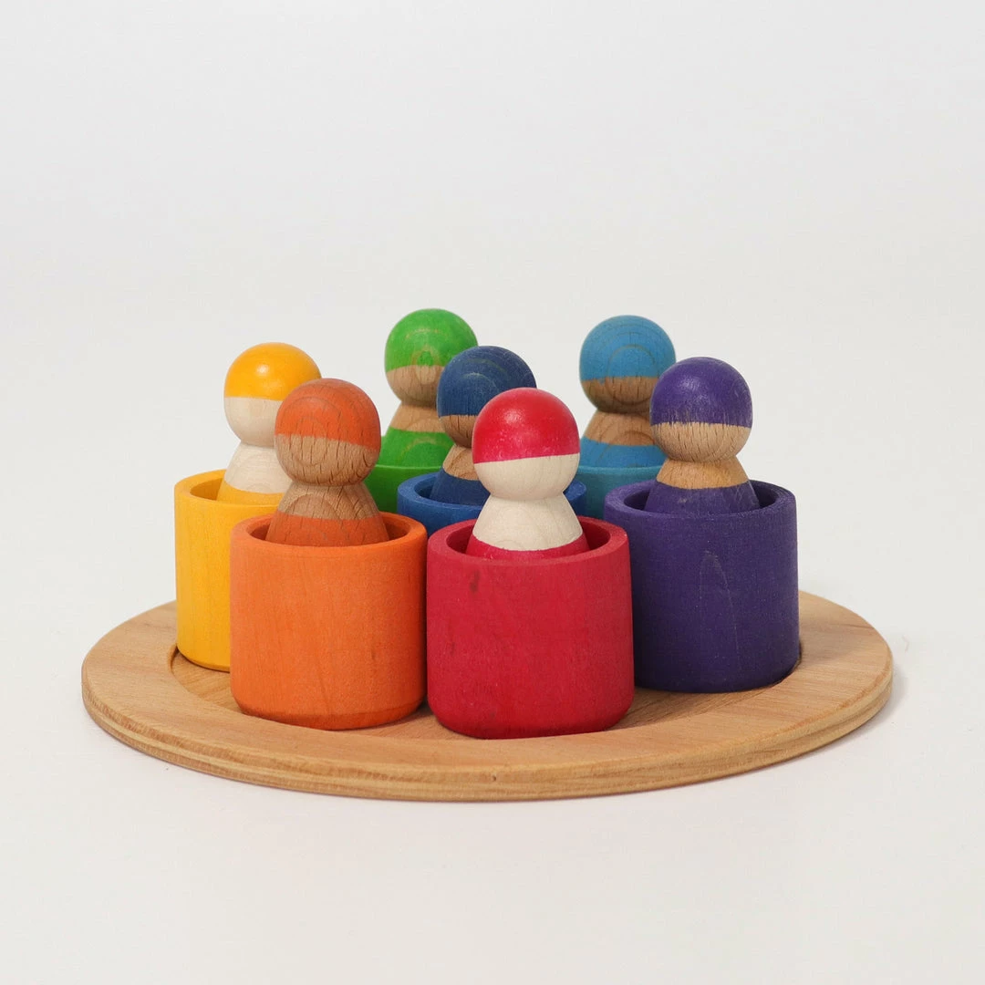 GRIMM'S - Seven Friends In Bowls Toddler Toys