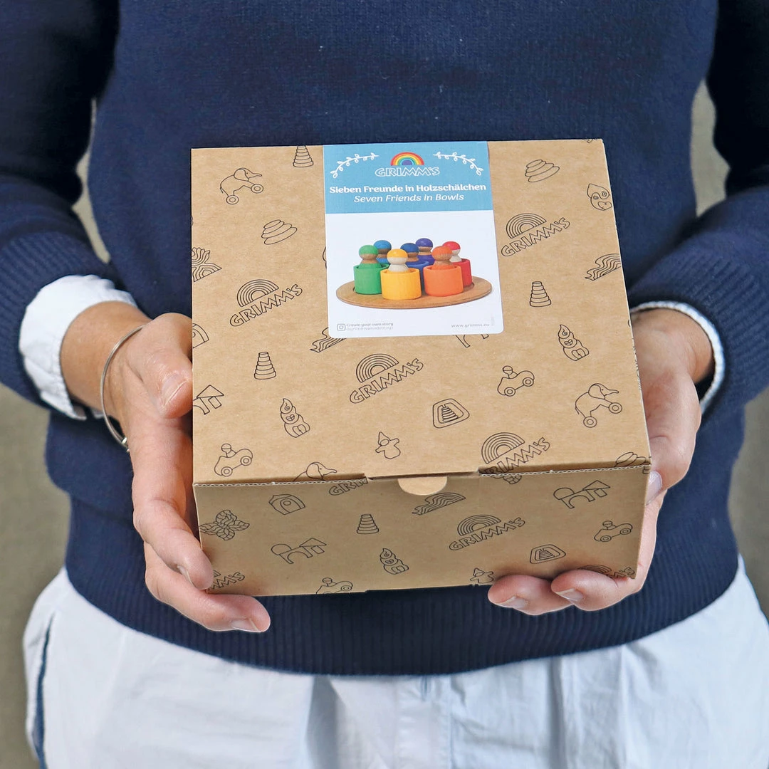 GRIMM'S - Seven Friends In Bowls Toddler Toys