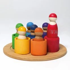 GRIMM'S - Seven Friends In Bowls Toddler Toys