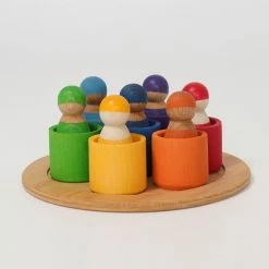 GRIMM'S - Seven Friends In Bowls Toddler Toys