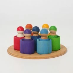 GRIMM'S - Seven Friends In Bowls Toddler Toys