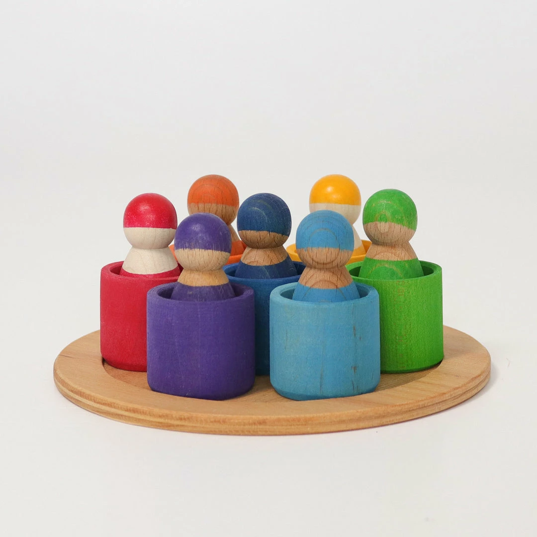 GRIMM'S - Seven Friends In Bowls Toddler Toys