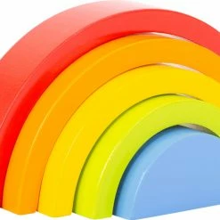 Small Foot - Wooden Building Blocks Rainbow