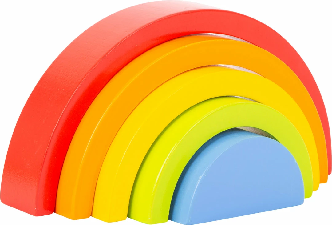 Small Foot - Wooden Building Blocks Rainbow