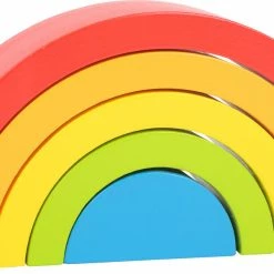 Small Foot - Wooden Building Blocks Rainbow