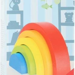 Small Foot - Wooden Building Blocks Rainbow
