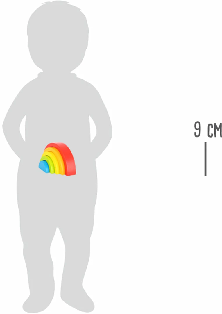 Small Foot - Wooden Building Blocks Rainbow