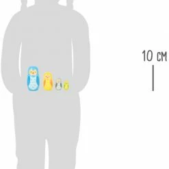 Toddler Toys Small Foot - Owl Family Matryoshka