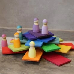 Toddler Toys GRIMM'S - Rainbow Building Boards
