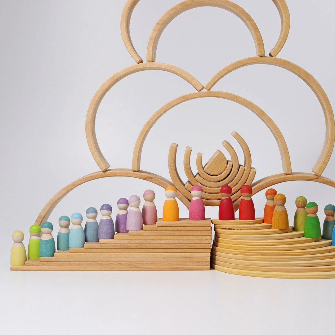 GRIMM'S - Large Rainbow Natural Toddler Toys