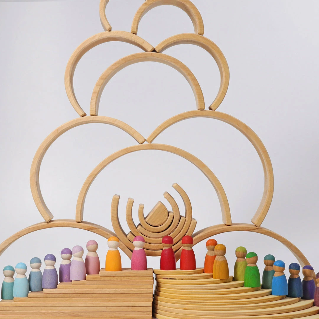GRIMM'S - Large Rainbow Natural Toddler Toys