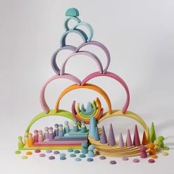 GRIMM'S - Large Rainbow Pastel Toddler Toys