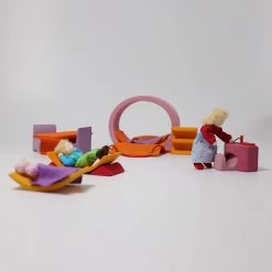 Miniature Play Worlds GRIMM'S - Pink-Orange Mobile Home