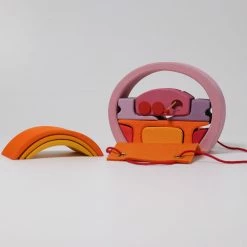 Miniature Play Worlds GRIMM'S - Pink-Orange Mobile Home