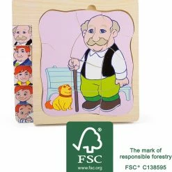 Small Foot - Layer Puzzle Grandpa's Life