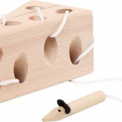 Toddler Toys Small Foot - Cheese And Mouse Threading Game