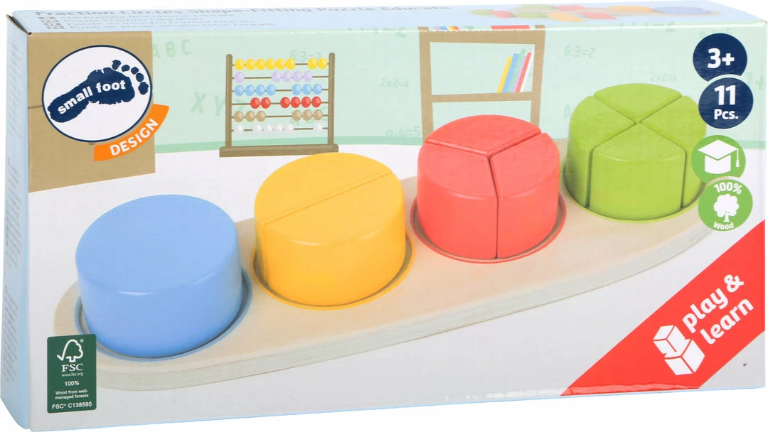 Small Foot - Fraction Circles Learning Game "Educate" Educational Resources