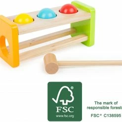 Toddler Toys Small Foot - Hammer Bench Balls