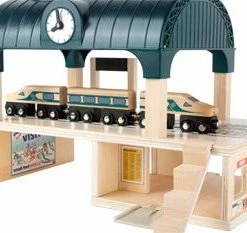 Miniature Play Worlds Small Foot - Train Station With Accessories