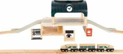 Miniature Play Worlds Small Foot - Train Station With Accessories