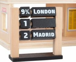 Miniature Play Worlds Small Foot - Train Station With Accessories