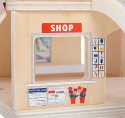 Miniature Play Worlds Small Foot - Train Station With Accessories