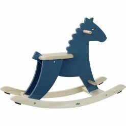 VILAC - Dark Blue Rocking Horse Toddler Toys
