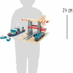 Small Foot - Container Terminal With Accessories Miniature Play Worlds