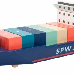 Small Foot - Container Terminal With Accessories Miniature Play Worlds