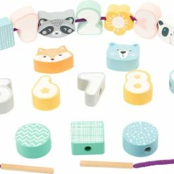 Small Foot - Pastel Threading Game Toddler Toys