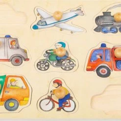 Toddler Toys Small Foot - City Vehicles Puzzle