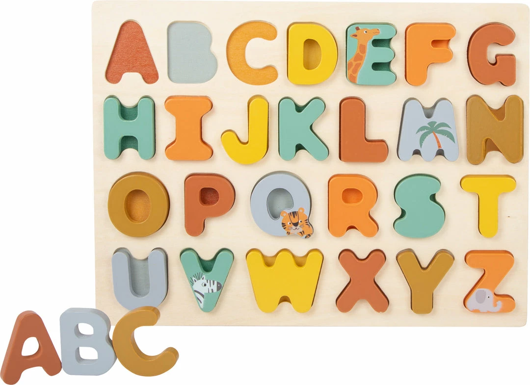 Toddler Toys Small Foot - ABCs Puzzle "Safari"