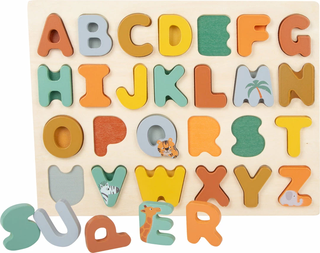Toddler Toys Small Foot - ABCs Puzzle "Safari"