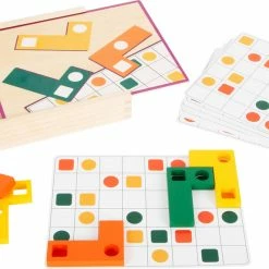 Small Foot - Geometric Shapes Wooden Learning Puzzle