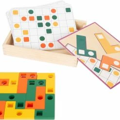 Small Foot - Geometric Shapes Wooden Learning Puzzle