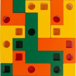 Small Foot - Geometric Shapes Wooden Learning Puzzle