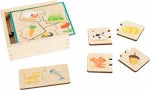 Small Foot - Feeding Animals Wooden Puzzle Learning Game Toddler Toys