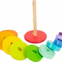 Toddler Toys Small Foot - Stacking Tower, Large Rainbow