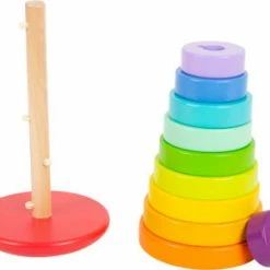 Toddler Toys Small Foot - Stacking Tower, Large Rainbow