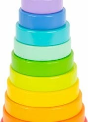 Toddler Toys Small Foot - Stacking Tower, Large Rainbow