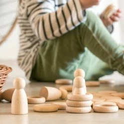 Toddler Toys GRAPAT - Nins®, Rings & Coins. Natural Wood